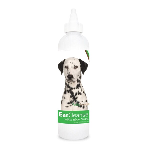 Healthy Breeds 8 oz Dalmatian Ear Cleanse with Aloe Vera Cucumber Melon 840235105862 - main